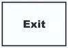 Exit Schild mit Text Ausgang waagerecht A2 Rückseite Produktbild-Vorschau 1