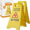 2 x Achtung Rutschgefahr Schild 60 cm x 21/30 cm – Produktbild-Vorschau 2