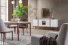 Luxus Esszimmer Set Esstisch 4x Stühle Anrichte Spiegel 7 Produktbild-Vorschau 4