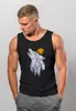 Herren Tank-Top Shirt Polygon Print Wolf Wald Outdoor Produktbild-Vorschau 3