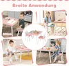 DREAMADE Kindertisch mit 2 niedlichen Hasenohrenstühlen, Produktbild-Vorschau 3