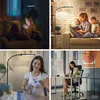 Stojací lampa černá Stmívatelná [120 LED USB 3 barevné Náhled obrázku produktu 7