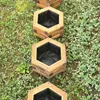 HolzGarden 5 ks Drevený Kvetináč 30x20x26 cm Šesťuholníkový Náhľad obrázku produktu 8