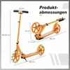 COSTWAY Scooter Roller klappbar, Tretroller, Cityroller Produktbild-Vorschau 3