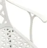 vidaXL Sedie da giardino 2 pz. Alluminio fuso bianco Anteprima dell’immagine prodotto 6