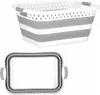 Panier à linge pliable 36 L – Gris, en plastique, Voir les images du produit 11