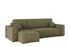 A sectional sofa with an ottoman, shown from a side-angle on a white background. Produktbild-Vorschau