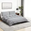 vidaXL Bettwäsche-Set Grau 220x240 cm Baumwolle Produktbild-Vorschau 2