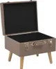 vidaXL Hocker mit Stauraum 3 Stk. Braun Stoff Produktbild-Vorschau 5