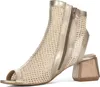 Goldene Damen Leder-Stiefeletten mit Reißverschluss, Produktbild-Vorschau 3