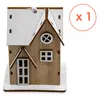 LED-houten kersthuisje, 10 cm, om op te hangen, inclusief Productafbeelding-voorbeeld 6