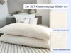 2er Set Kissenbezüge mit HV20 100% Baumwolle, 40x80 cm in Produktbild-Vorschau 4