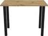 A table with a wooden top and black legs, presented against a white background. Náhled obrázku produktu
