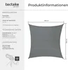 tectake® Sonnensegel rechteckig mit UV-Schutz 50+ Produktbild-Vorschau 7