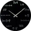 Mathe Wanduhr in schwarz Produktbild-Vorschau 1