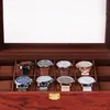 Boîte à montres en bois avec couvercle en verre transparent Voir les images du produit 9