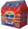 A colorful children's play tent designed to look like a fire station. Produktbild-Vorschau