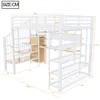 Merax Etagenbett Hochbett 140x200 cm mit Schreibtisch und Produktbild-Vorschau 8