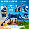 ELONEO Strandzelt Sonnensegel LSF 50+ UV Schutz Windschutz Produktbild-Vorschau 4