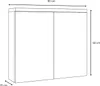 Badplaats Armadio a specchio Toledo 80 x 60 cm Grigio Anteprima dell’immagine prodotto 3