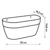elho® Vibia campana Wandampel Anthrazit 35 cm - Kunststoff Produktbild-Vorschau 6