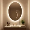 Specchio da bagno ovale COSTWAY, specchio con Anteprima dell’immagine prodotto 1