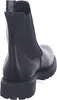 A black Chelsea boot is shown from the back. Voir les images du produit