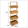 5-laags plankenrek/organizer - 4 manden - acaciahout - 27 x Productafbeelding-voorbeeld 2