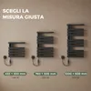 S'AFIELINA Scaldasalviette Elettrico con Ripiano 1050×500 Anteprima dell’immagine prodotto 2