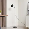 Lindby Stehleuchte Tebbi, schwarz, Metall, Höhe 150 cm Produktbild-Vorschau 4