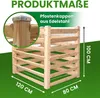 Moderner Komposter aus Lärchenholz Massivholz Produktbild-Vorschau 3