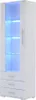 Hochglanzvitrine 60x35x180cm Weiss LED-Beleuchtung 3 Produktbild-Vorschau 2