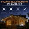 LED-Eisregen-Lichterkette LED Beleuchtung Lichterkette Produktbild-Vorschau 2