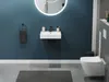Aqua Bagno Solo Design Wand Keramik Waschbecken Waschtisch Produktbild-Vorschau 5