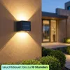 4er Set LED Solar Wandleuchte für Aussen: Produktbild-Vorschau 4