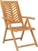 vidaXL Sedie da giardino regolabili 2 pz. Legno massiccio Anteprima dell’immagine prodotto 4