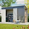 GIHAUVIA Metall Geräteschuppen Gerätehaus mit Produktbild-Vorschau 2