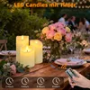 OZAVO LED-Kerze 3er set Aufladbar LED Kerzen mit timer und Produktbild-Vorschau 2