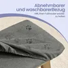 SONGMICS Sitzhocker Fußhocker Polsterhocker aus Holz 39,1 x Produktbild-Vorschau 5