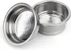 Two metal espresso filter baskets are shown on a white background. Produktbild-Vorschau