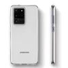 A clear protective case for a Samsung Galaxy S20 Ultra phone is shown from the back and side. Produktbild-Vorschau