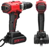 Two views of a cordless drill are shown against a white background. Náhled obrázku produktu