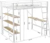 Letto a castello AIORBER, 90x200cm, in acciaio e MDF, con Anteprima dell’immagine prodotto 5