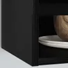 vidaXL Hangkast, zwart, eikenlook, 40 x 29,5 x 60 cm Productafbeelding-voorbeeld 4