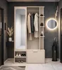 AX LIVING Garderobe Nemrut Beige mit Spiegel – Flurmöbel Produktbild-Vorschau 1