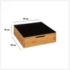 Boîte de rangement noire en bambou Voir les images du produit 5