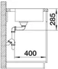 Blanco SOLIS 400-IF/A lavello 440 x 500 mm acciaio inox Anteprima dell’immagine prodotto 2