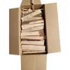 A cardboard box filled with firewood. Podgląd zdjęcia produktu