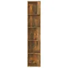vidaXL Półka narożna dąb wędzony 33x33x164,5 cm materiał Podgląd zdjęcia produktu 14