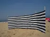 Paravento da spiaggia 5 m blu navy/bianco in Poliacrilico - Anteprima dell’immagine prodotto 1